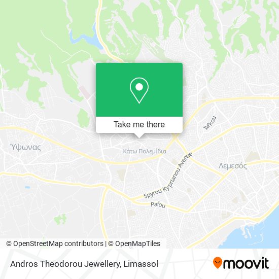 Andros Theodorou Jewellery map