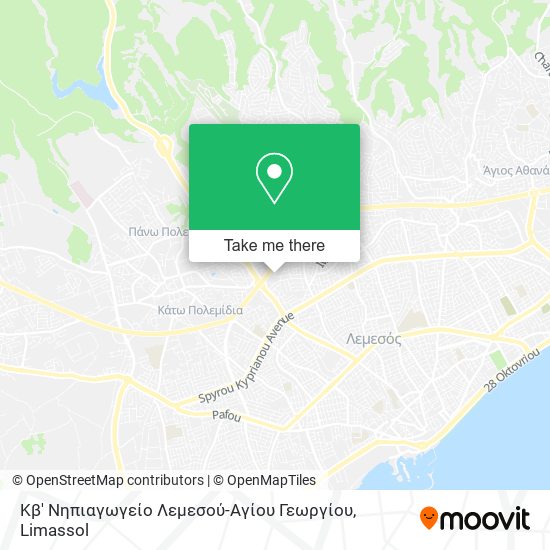 Κβ' Νηπιαγωγείο Λεμεσού-Αγίου Γεωργίου map