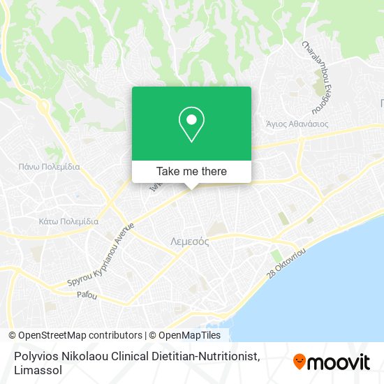 Polyvios Nikolaou Clinical Dietitian-Nutritionist map