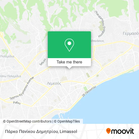 Πάρκο Πανίκου Δημητρίου map