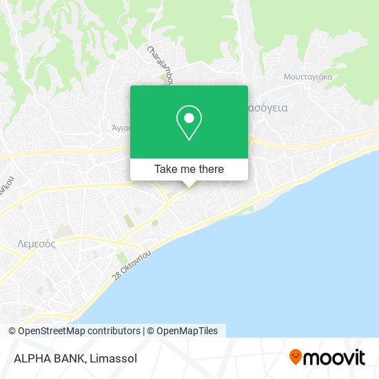 ALPHA BANK map