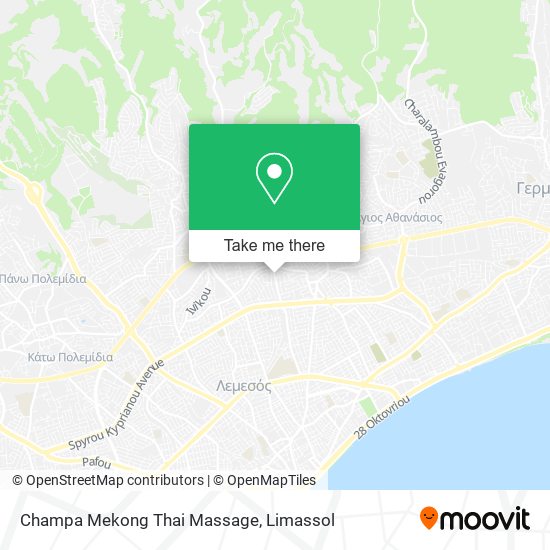 Champa Mekong Thai Massage map