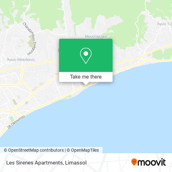 Les Sirenes Apartments map