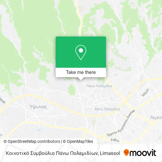 Κοινοτικό Συμβούλιο Πάνω Πολεμιδίων map