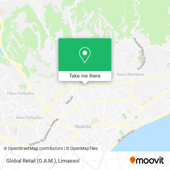 Global Retail (G.A.M.) map