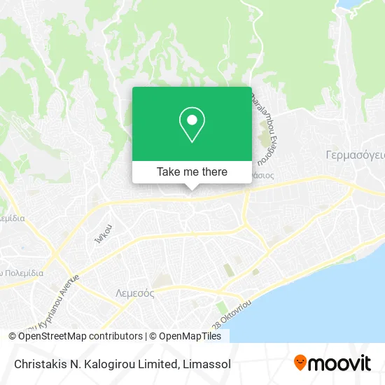 Christakis N. Kalogirou Limited map
