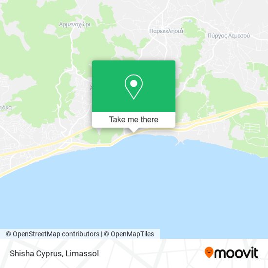 Shisha Cyprus map