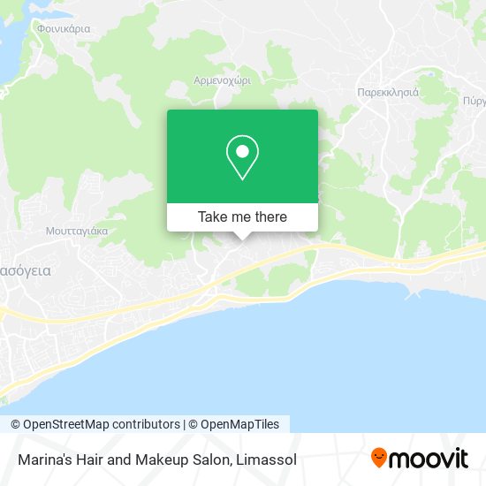 Marina's Hair and Makeup Salon map