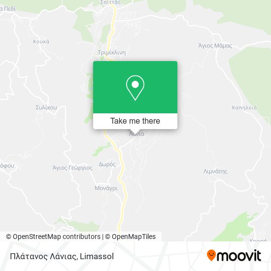 Πλάτανος Λάνιας map
