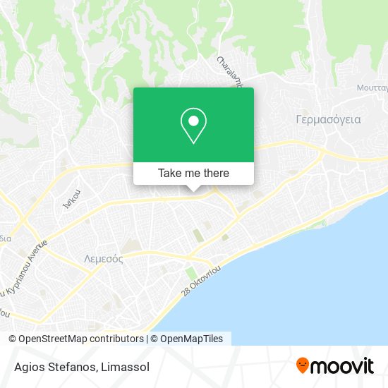 Agios Stefanos map