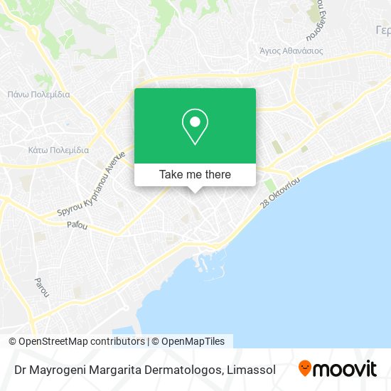 Dr Mayrogeni Margarita Dermatologos map