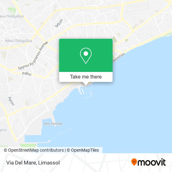 Via Del Mare map
