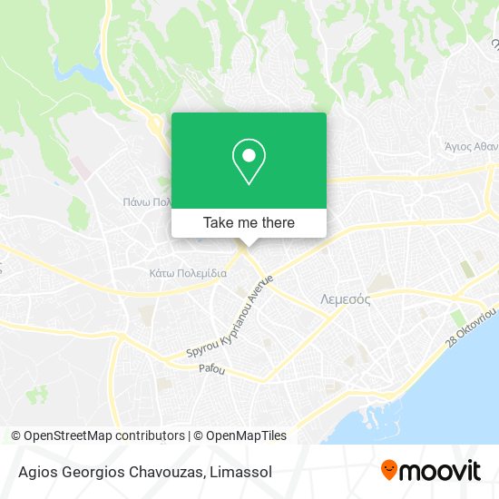 Agios Georgios Chavouzas map