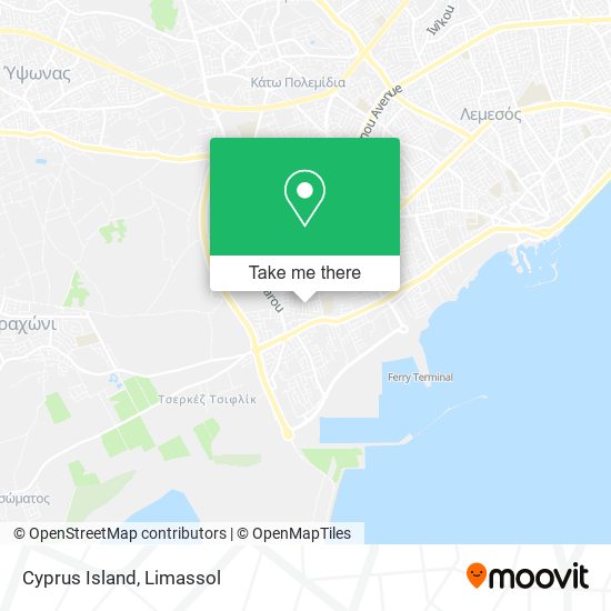 Cyprus Island map