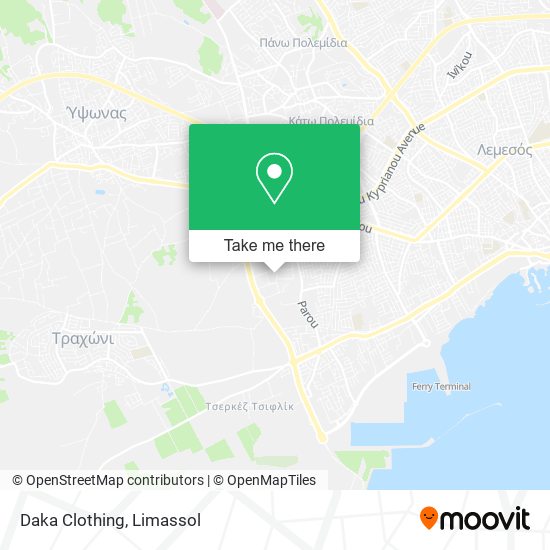 Daka Clothing map