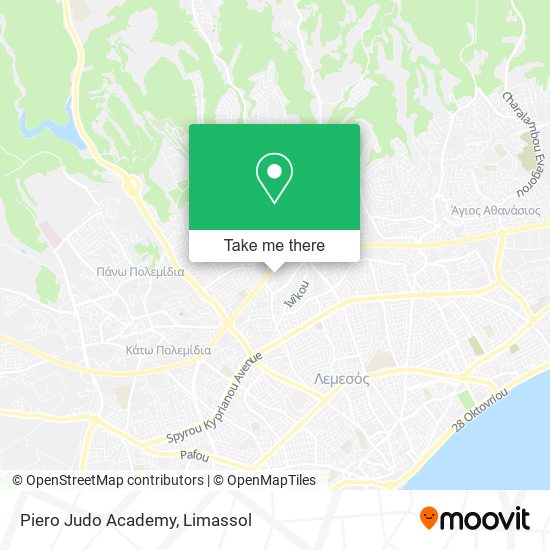 Piero Judo Academy map