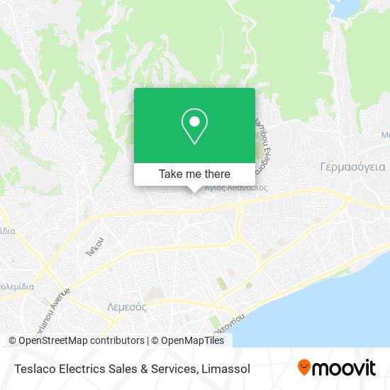 Teslaco Electrics Sales & Services map