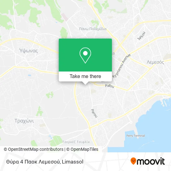 Θύρα 4 Παοκ Λεμεσού map