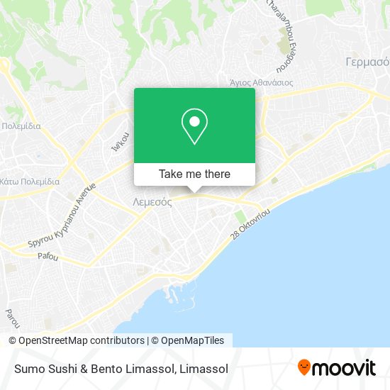 Sumo Sushi & Bento Limassol map