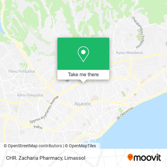 CHR. Zacharia Pharmacy map