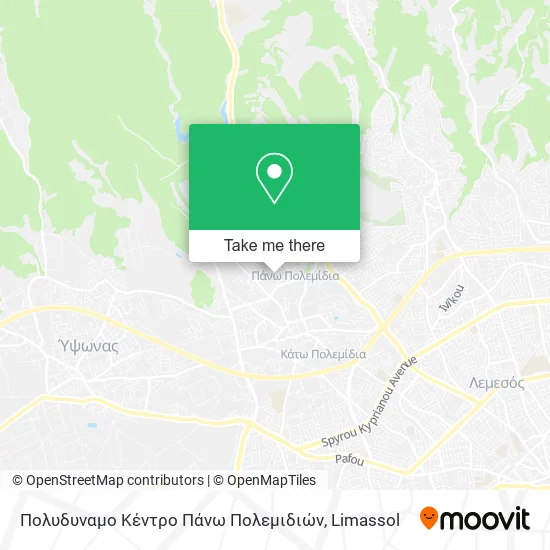 Πολυδυναμο Κέντρο Πάνω Πολεμιδιών map