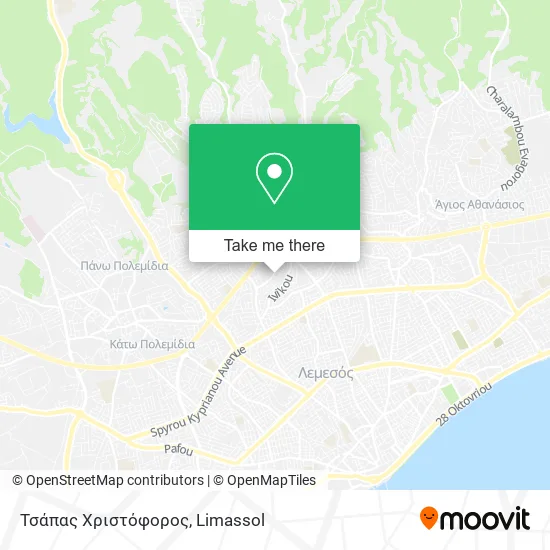 Τσάπας Χριστόφορος map