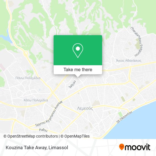 Kouzina Take Away map