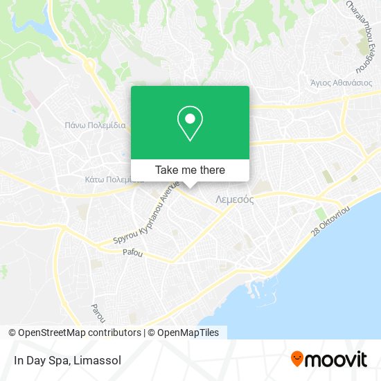 In Day Spa map