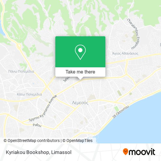 Kyriakou Bookshop map