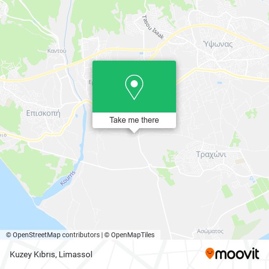 Kuzey Kıbrıs map