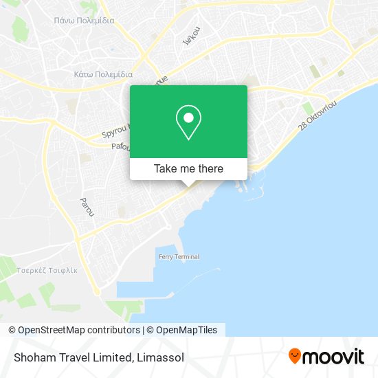 Shoham Travel Limited map