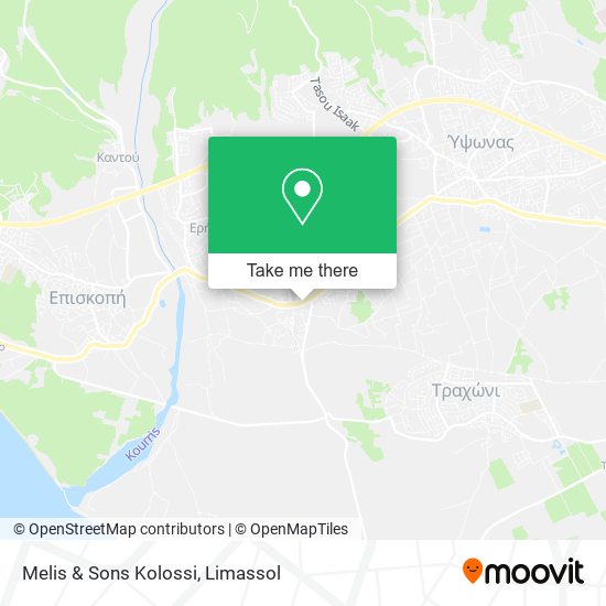 Melis & Sons Kolossi map
