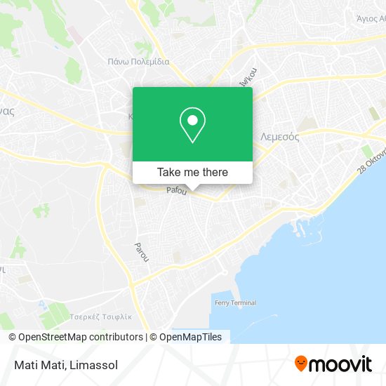 Mati Mati map