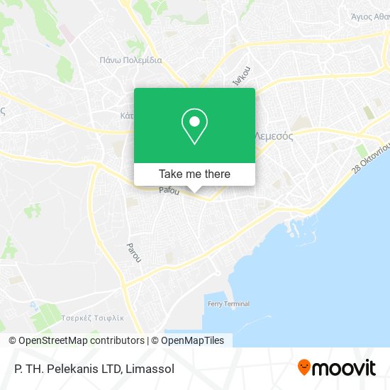 P. TH. Pelekanis LTD map