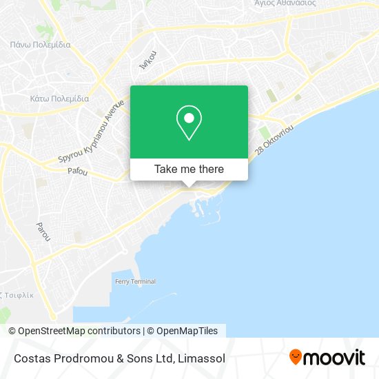 Costas Prodromou & Sons Ltd map