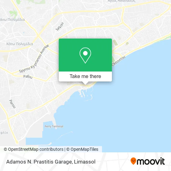 Adamos N. Prastitis Garage map