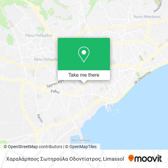 Χαραλάμπους Σωτηρούλα Οδοντίατρος map