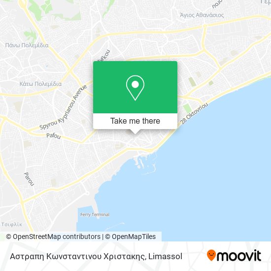 Αστραπη Κωνσταντινου Χριστακης map