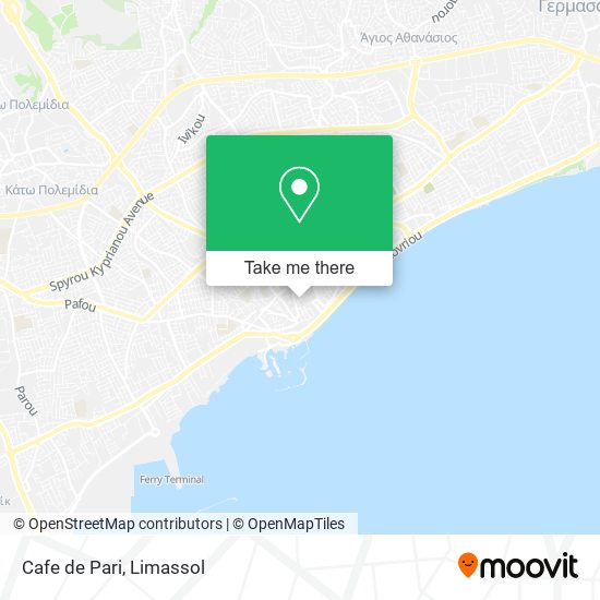 Cafe de Pari map