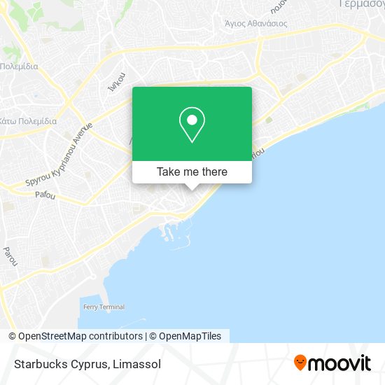 Starbucks Cyprus map