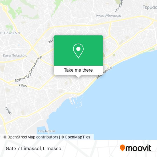 Gate 7 Limassol map
