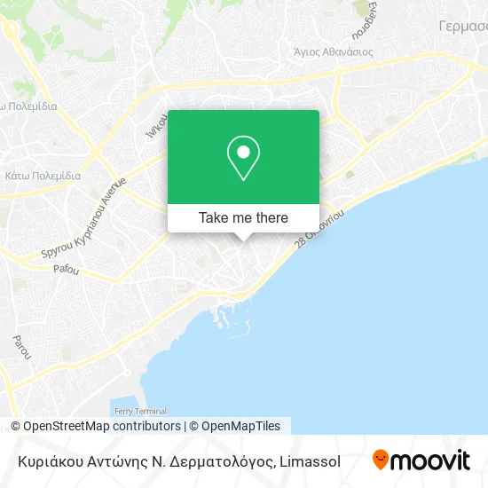 Κυριάκου Αντώνης Ν. Δερματολόγος map