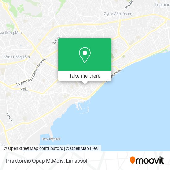 Praktoreio Opap M.Mois map