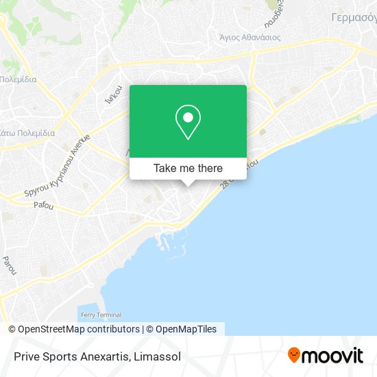 How to get to Prive Sports Anexartis in Limassol by Bus?