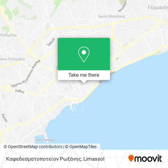 Καφεδεσματοποτείον Ρωξάνης map