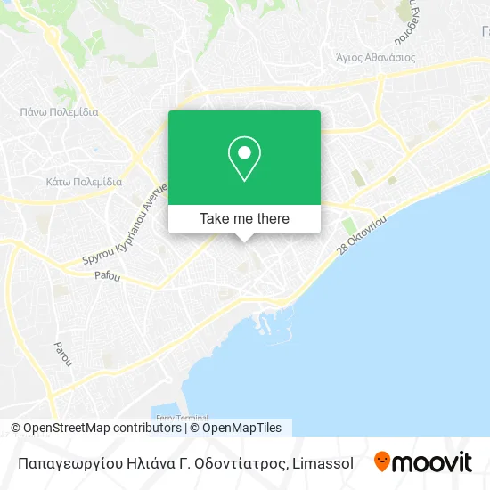 Παπαγεωργίου Ηλιάνα Γ. Οδοντίατρος map