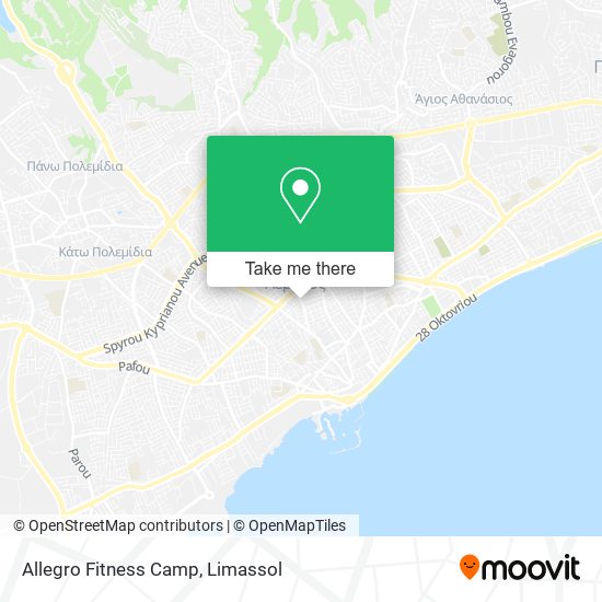 Allegro Fitness Camp map