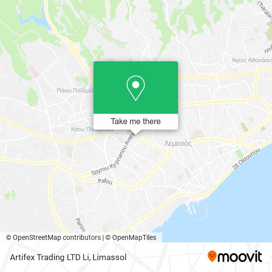 Artifex Trading LTD Li map