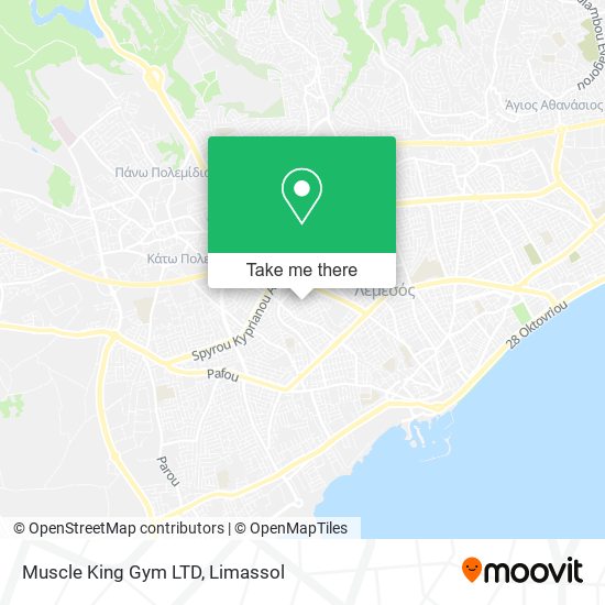 Muscle King Gym LTD map