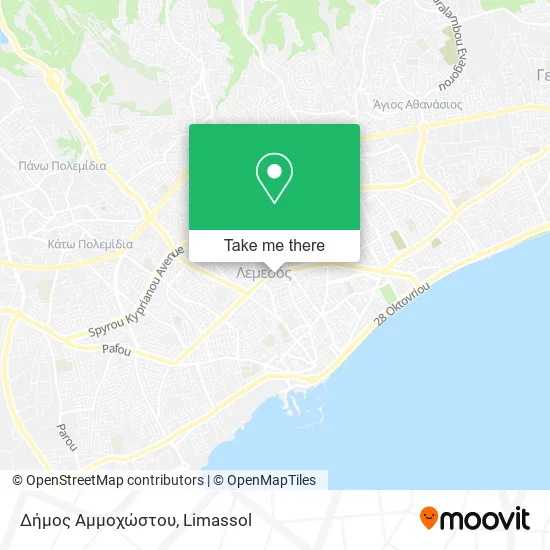 Δήμος Αμμοχώστου map